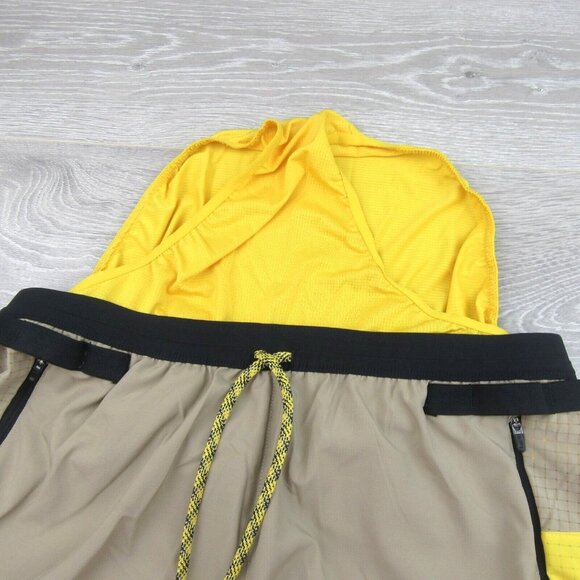 Nike Flex Stride Trail Running Shorts Mens Sz Medium Yellow Khaki NEW - Picture 10 of 15